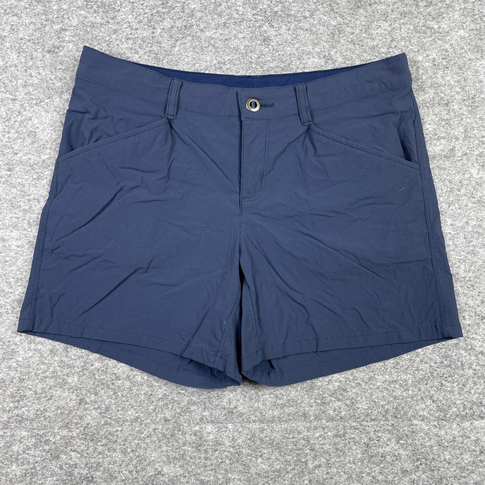 Patagonia Quandary Shorts Womens 6 Navy Blue Hiking Outdoor Stretch 58091